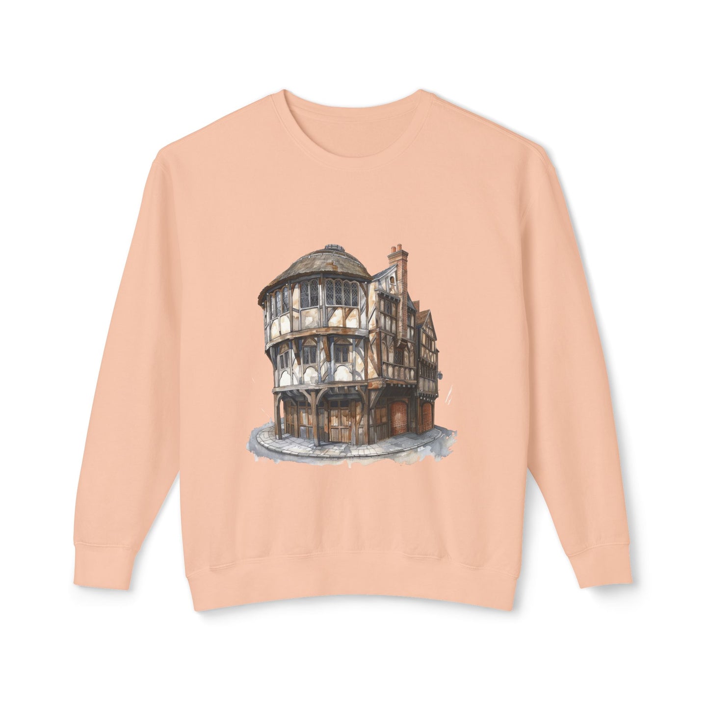 Unisex Lightweight Crewneck Sweatshirt Trendy - Cozy British Pub