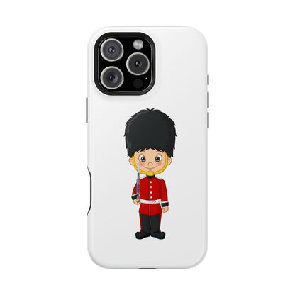 Cute Cartoon Soldier Magnetic Tough Case, Kid's Phone Cover, Fun Gift for Children, Birthday Present, Youth Accessories, Durable Protection