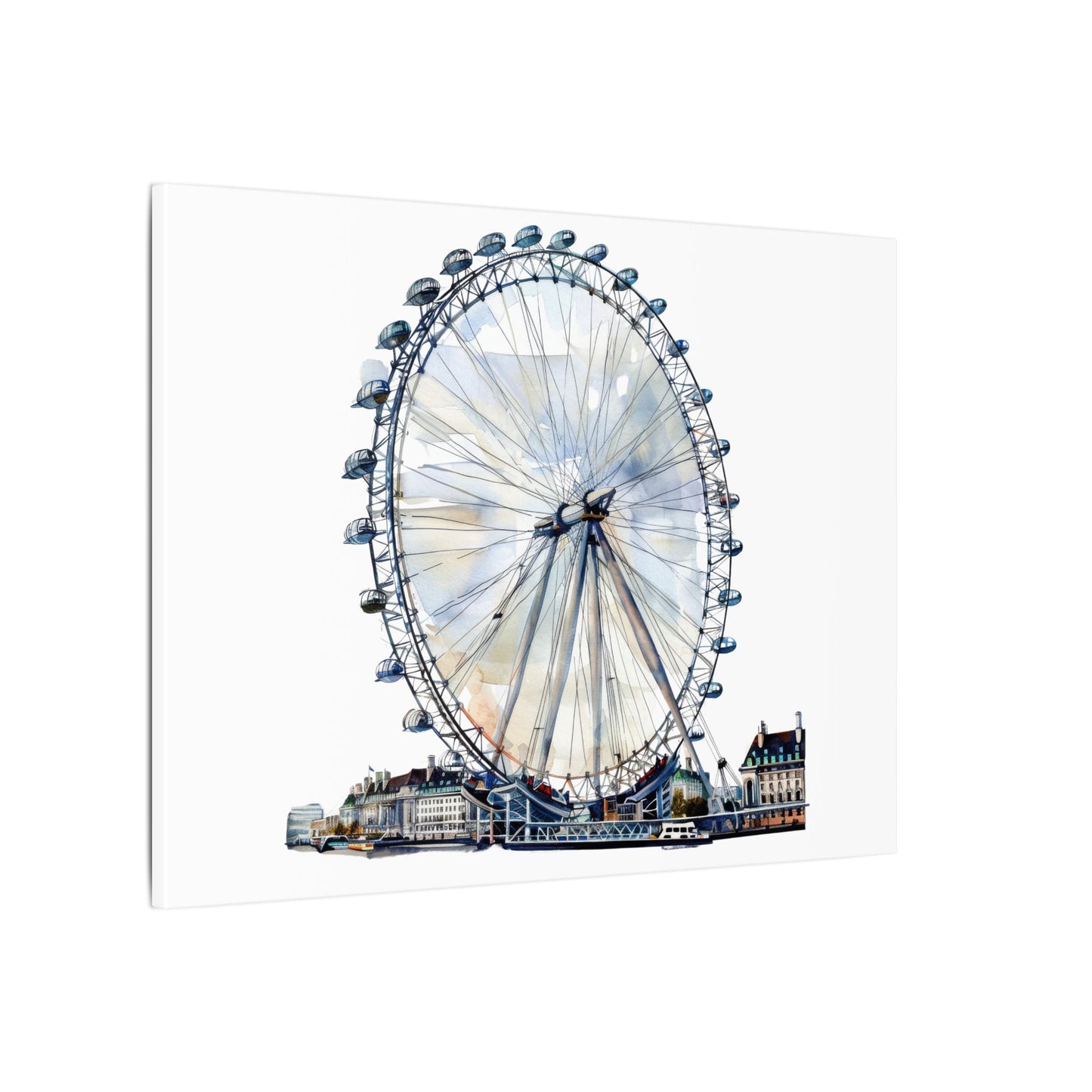 London Eye Canvas Print, Wall Art Decor, Travel Gift, Home Decoration, Unique Art Piece