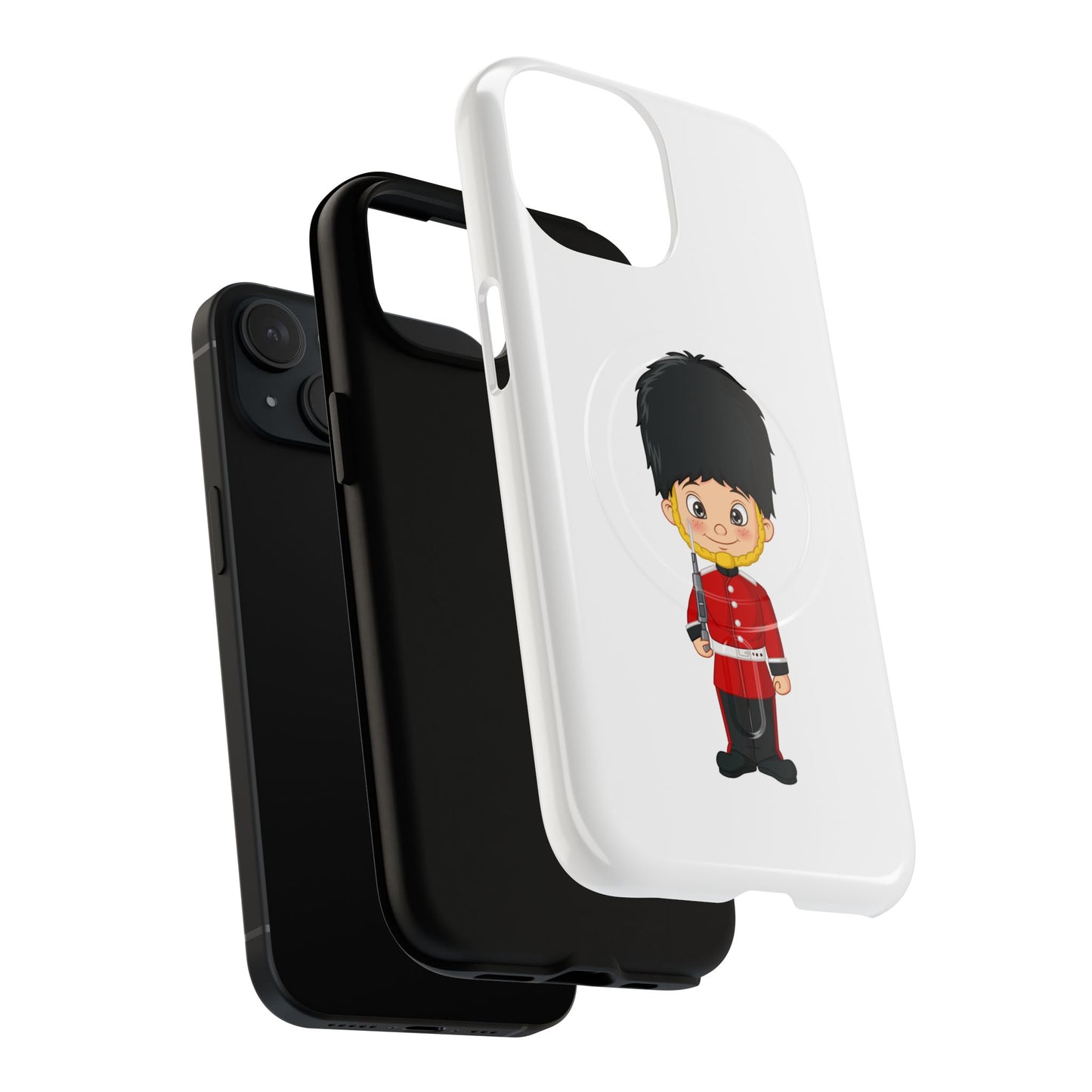 Cute Royal Guard Magnetic Phone Case, Kid's Phone Cover, Tough Magnetic Cases, Unique Gift for Kids, Birthday Gift Ideas