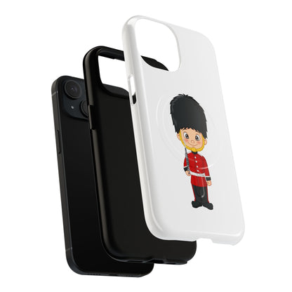 Cute Royal Guard Magnetic Phone Case, Kid's Phone Cover, Tough Magnetic Cases, Unique Gift for Kids, Birthday Gift Ideas