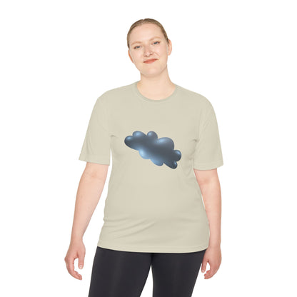 Unisex Moisture Wicking Tee - Dreamy Sky and Clouds Illustration