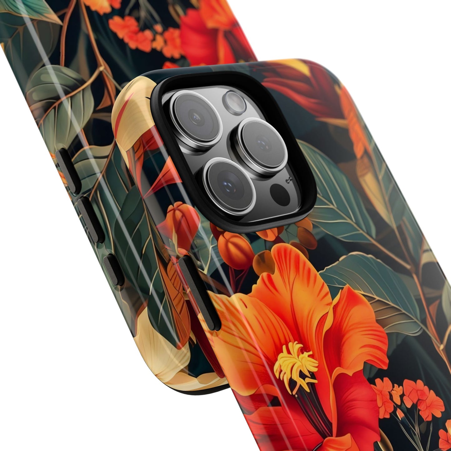Tough Floral Phone Case | Tropical Vibe, Gift for Nature Lovers, Summer Beach Accessory, Floral Pattern, Trendy Phone Accessories