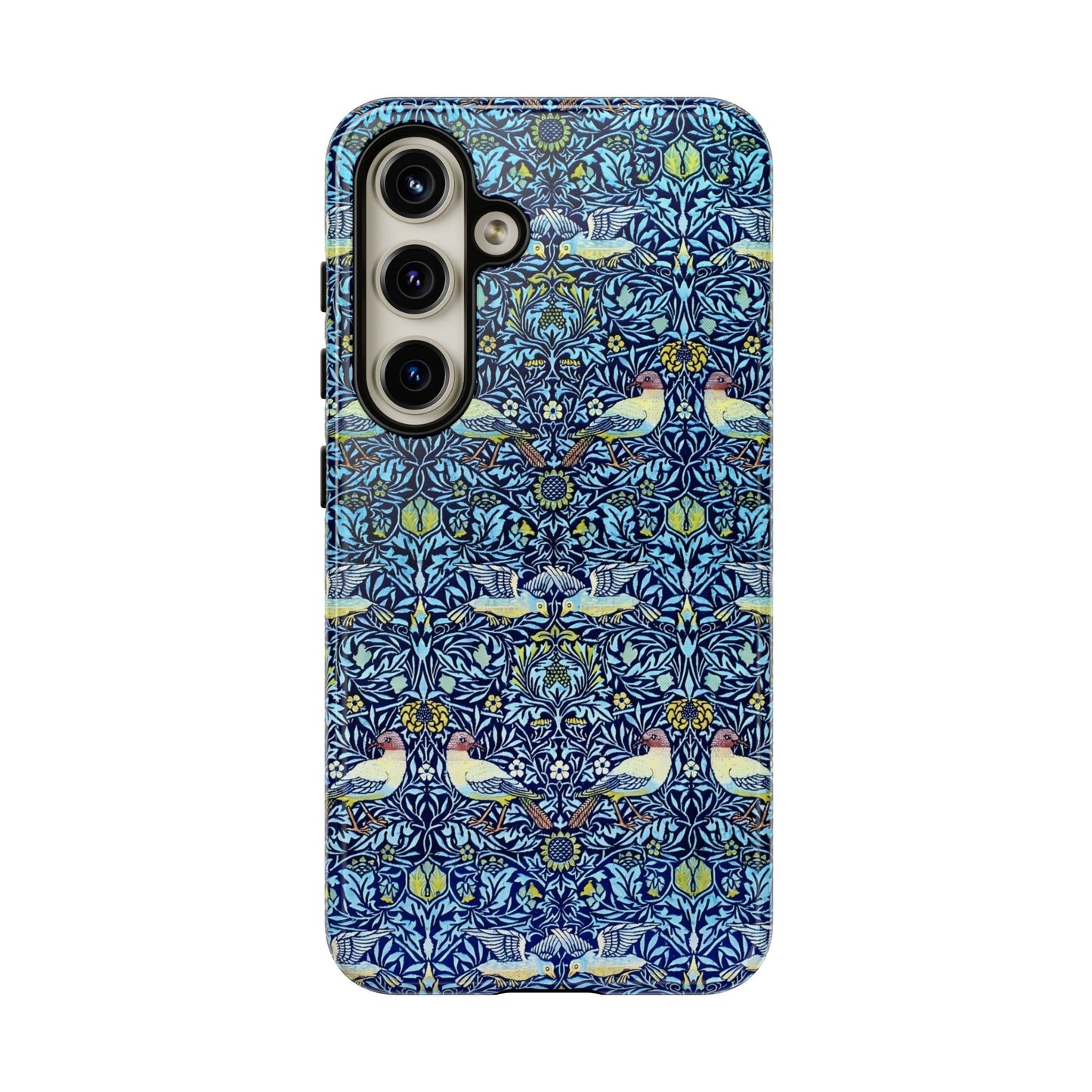 Bird and Floral Pattern Phone Case, Tough Cases, Gift for Nature Lovers, Eco-friendly, Custom Phone Accessories, All-Occasion