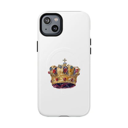 Royal Crown Magnetic Phone Case, Durable Phone Cover, Stylish Tech Accessory, Perfect Gift for Him & Her, Unique Design Case