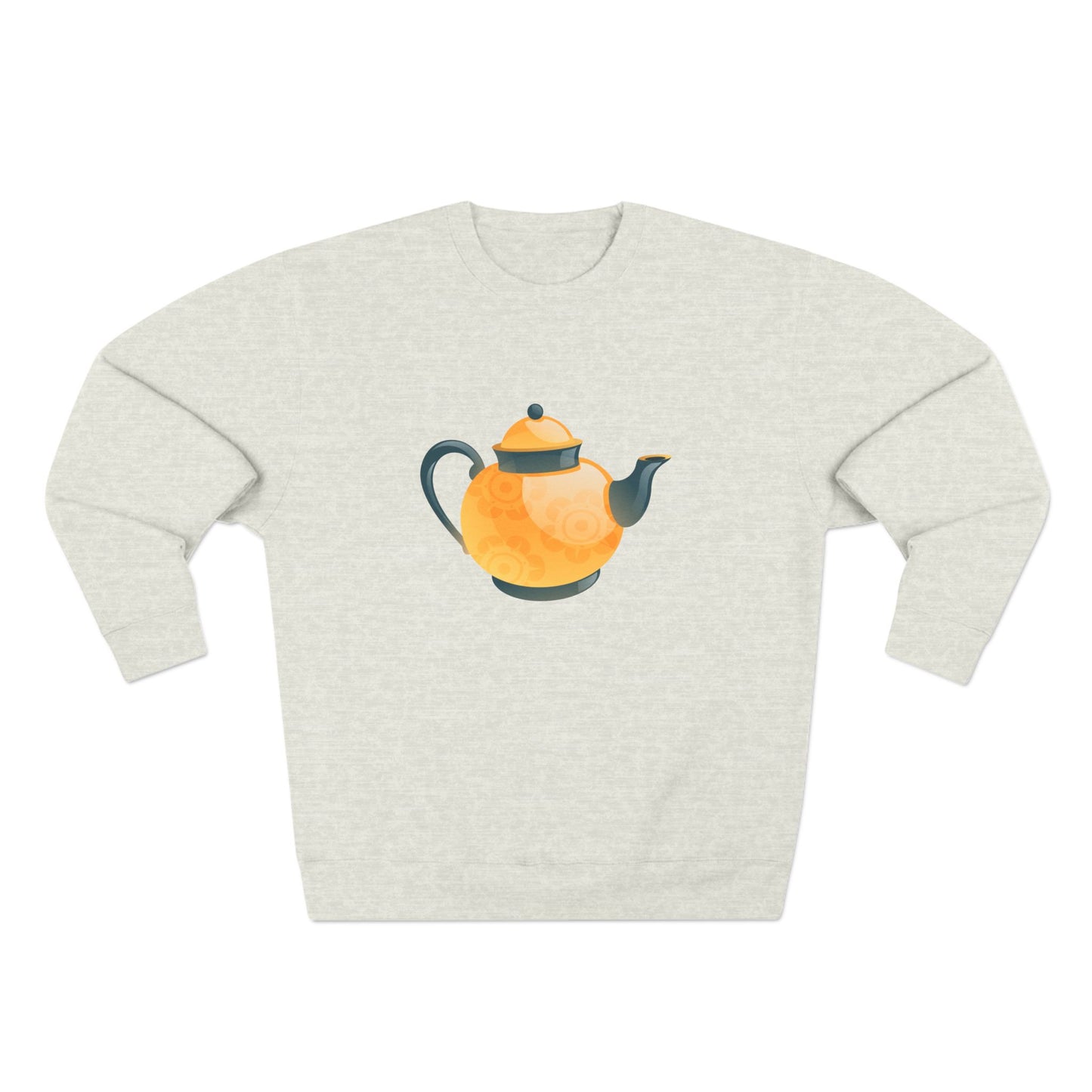 Unisex Crewneck Sweatshirt - Classic British Tea Kettle Timeless in Tea Time
