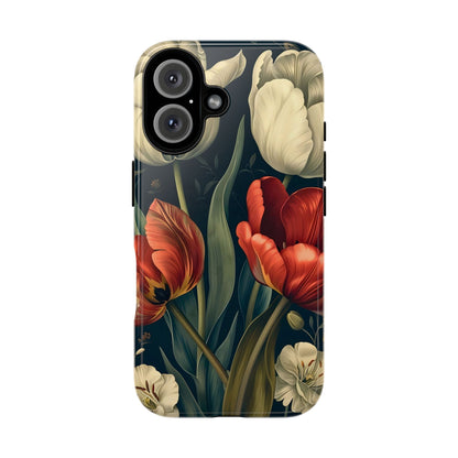 White Flower Tough Cases
