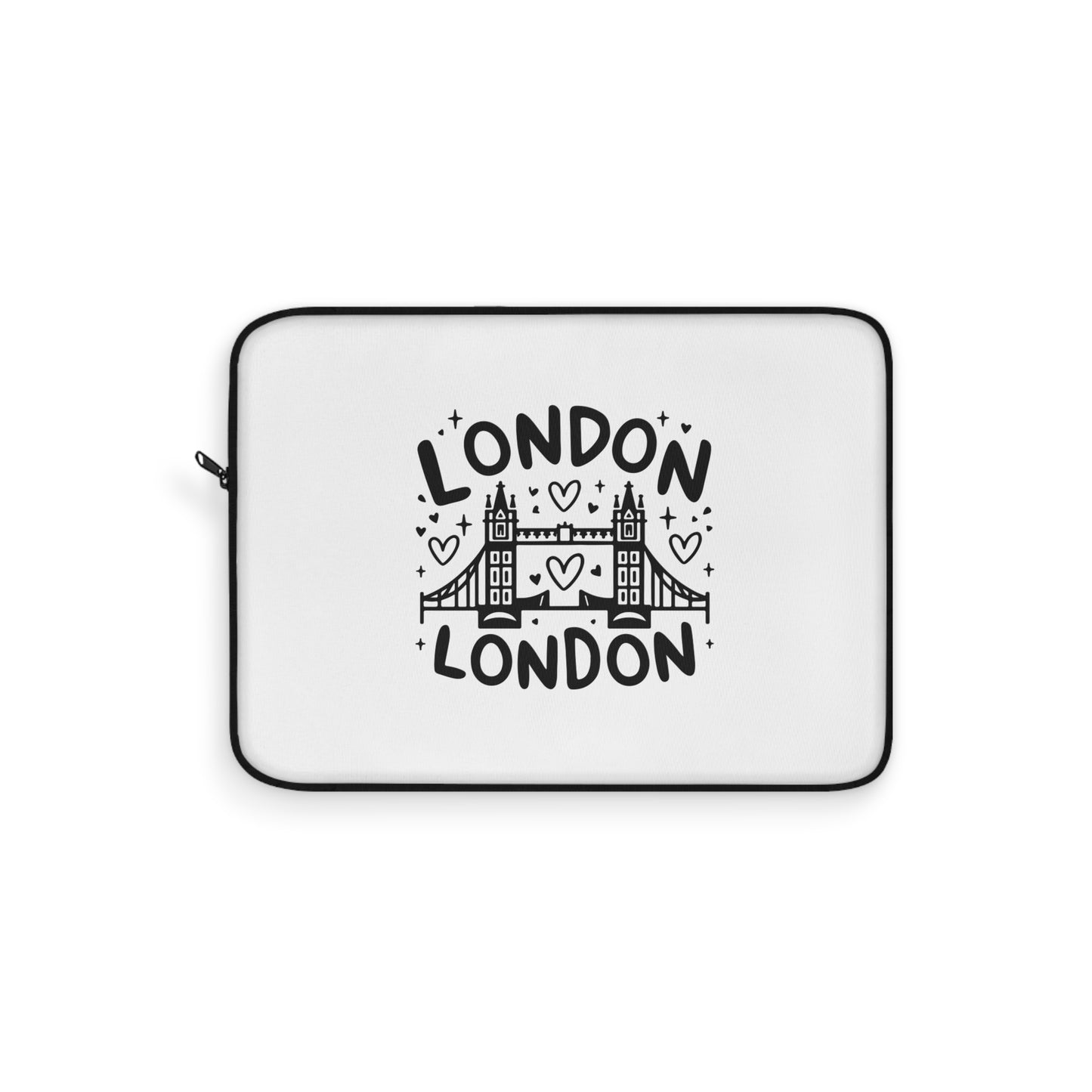 London Laptop Sleeve, Travel Accessory, Laptop Case, Gift for Him or Her, Stylish Tech Organizer