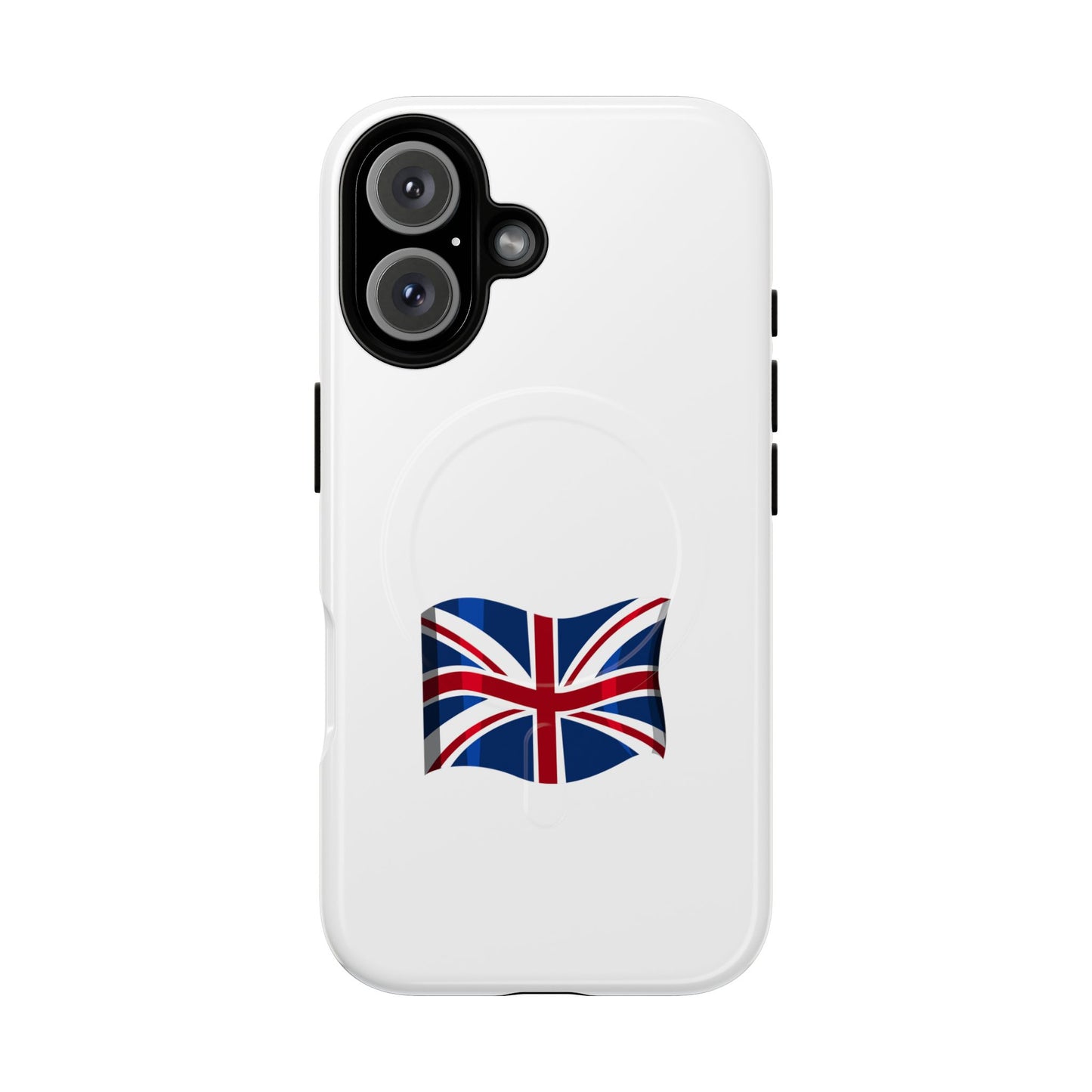 Durable Magnetic Phone Case, UK Flag Design, Protective Cover for iPhone, Stylish Gift for Travelers, Customizable Design