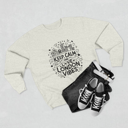 Unisex Crewneck Sweatshirt - Keep Calm and Love London Vibes