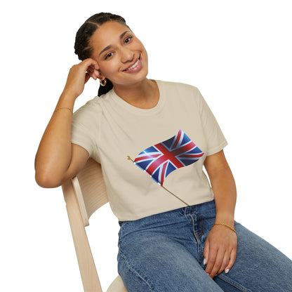 Unisex Softstyle T-Shirt - Heritage in Red, White, and Blue - The British Flag