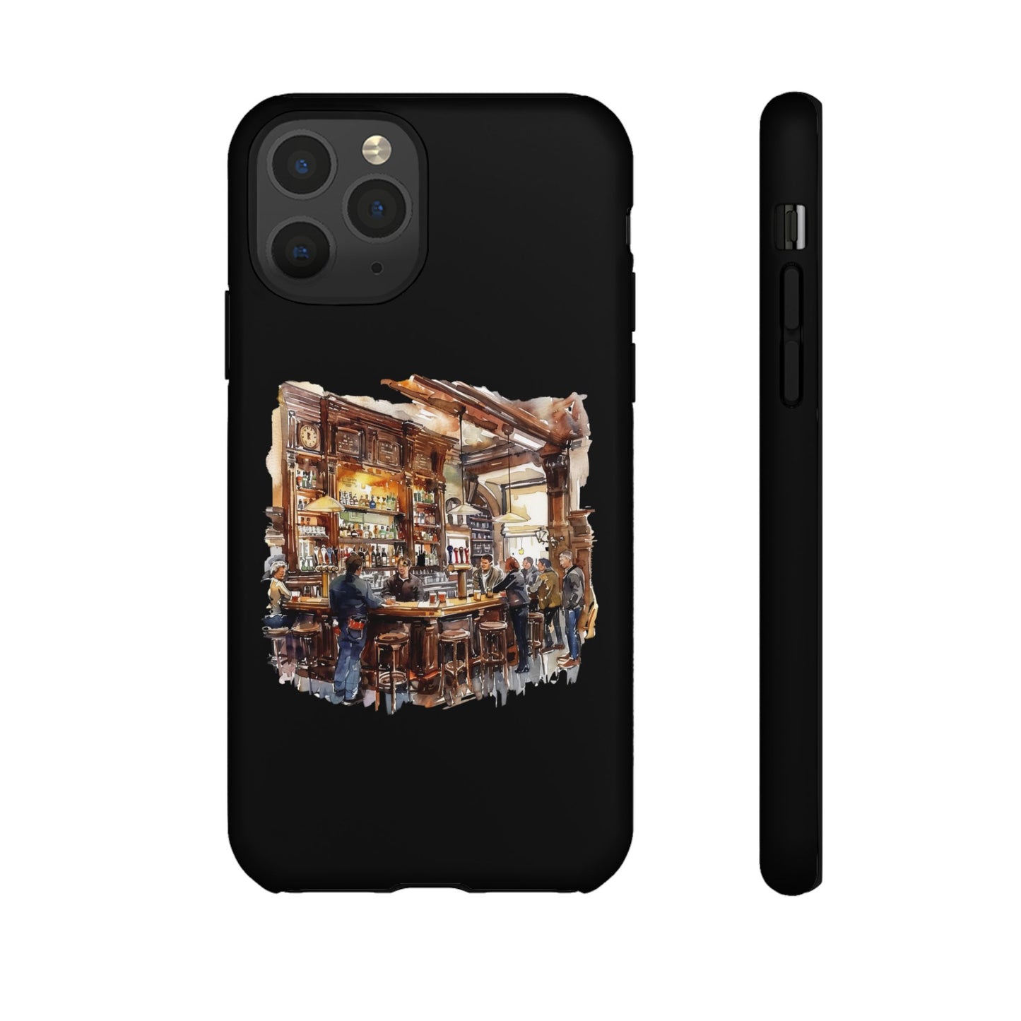 Artistic Phone Case - Cozy Pub Vibe, Trendy Smartphone Accessory, Gift for Friends, Modern Design, Durable Protection
