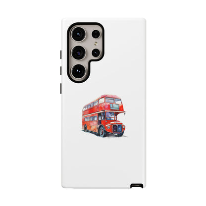 Vintage Red Double-Decker Bus Phone Case - Tough & Stylish