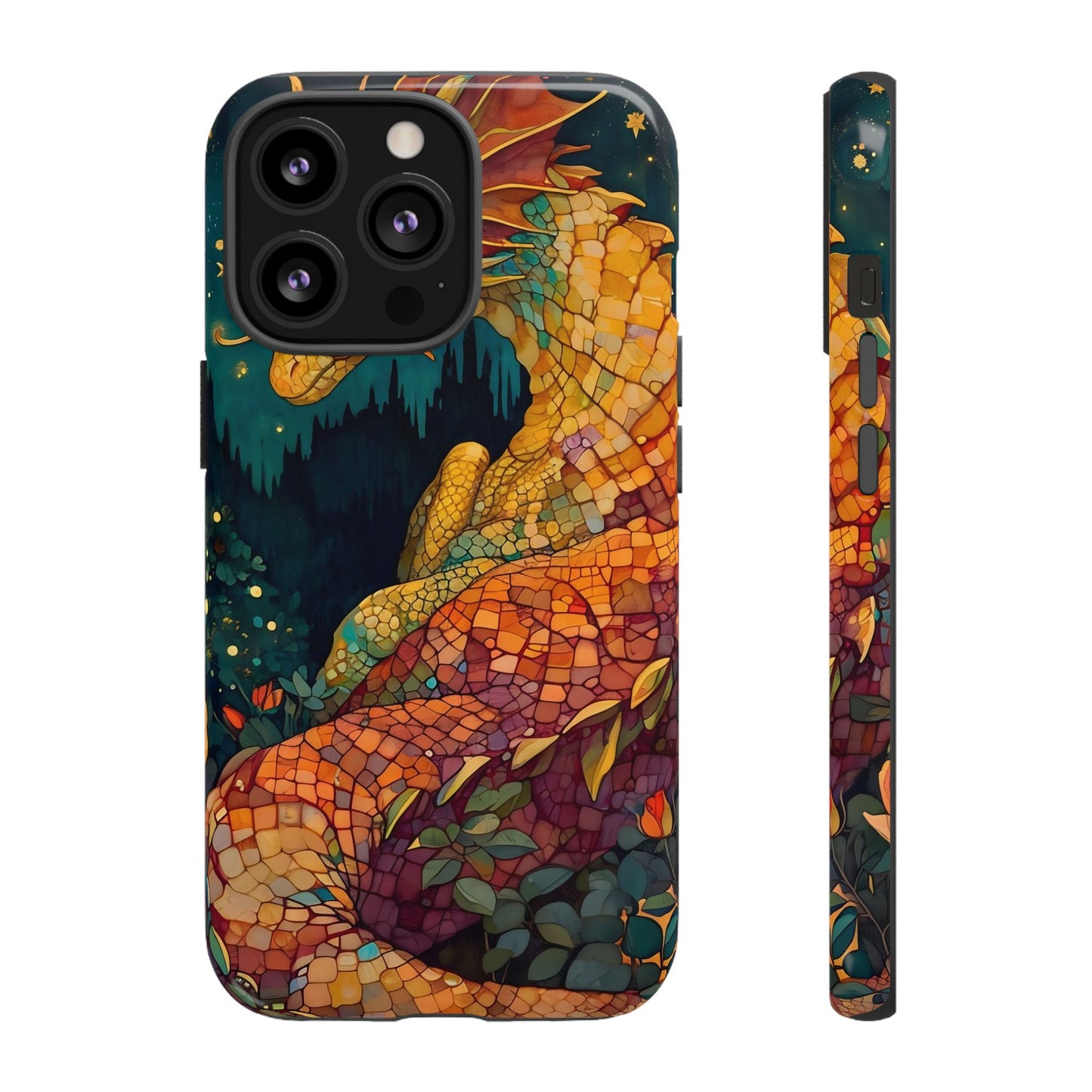 Dragon Art Phone Case, Tough Phone Cover, Fantasy Gift, Unique Mobile Accessory, Dragon Lover Gift, Stylish Protection