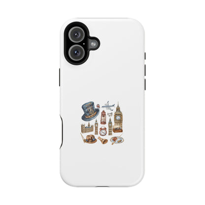 London Theme Magnetic Tough Cases, Phone Covers, Unique Gifts for Travelers, Travel Accessories, London Souvenirs