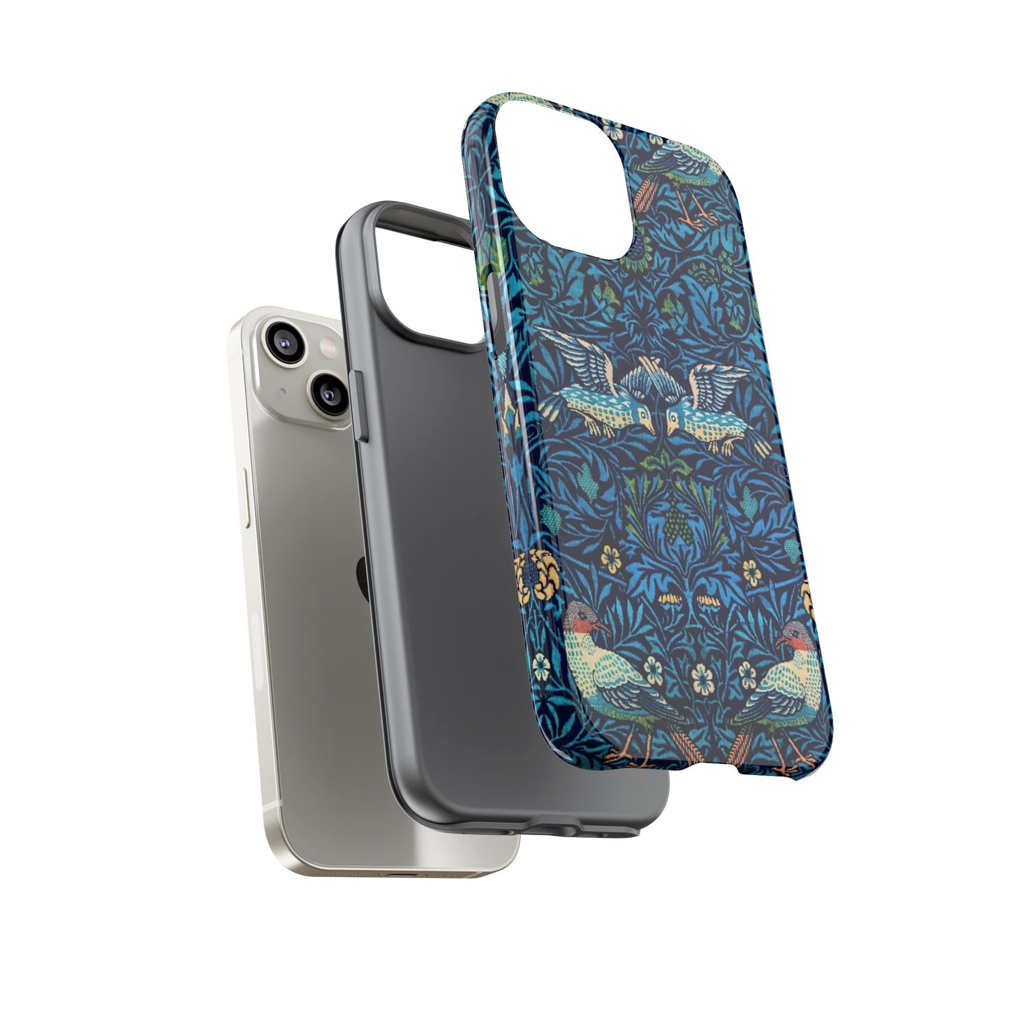 Elegant Bird Pattern Phone Case | Nature Lover Gift, Stylish Mobile Cover, Floral Design, Eco-Friendly, Unique Cell Phone Protector