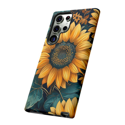 Sunflower Phone Case - Bright Floral Design, Stylish Tough Cover for Sunflower Lovers, Gift for Plant Enthusiasts, Mom Gift, Nature Lovers