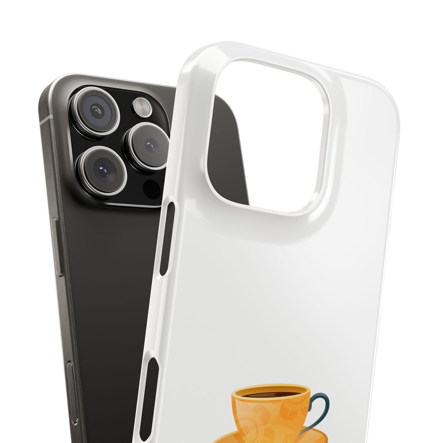 Coffee Cup Slim Phone Case | Cute Coffee Lover Gift, Phone Accessories, Personalized Phone Cover, Tea Enthusiast Case, Fall Decor