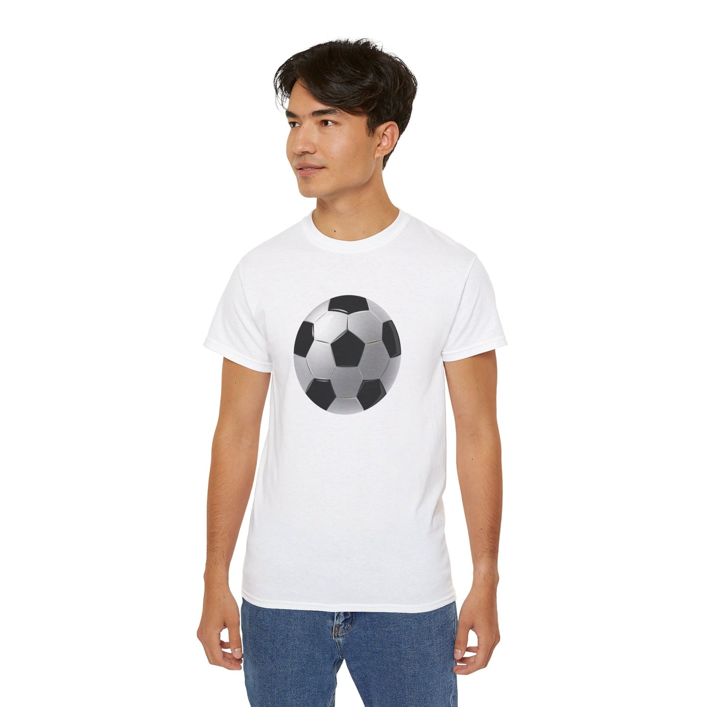 Dynamic Football Design - Sports Passion and Energetic Unisex Ultra Cotton Tee
