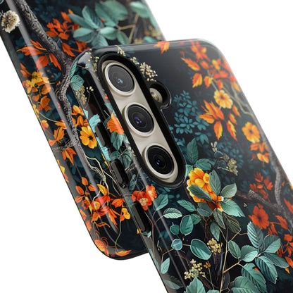 Floral Phone Case | Tough Cases, Protective Cover, Gift for Her, Autumn Vibes, Floral Phone Accessory, Unique Design