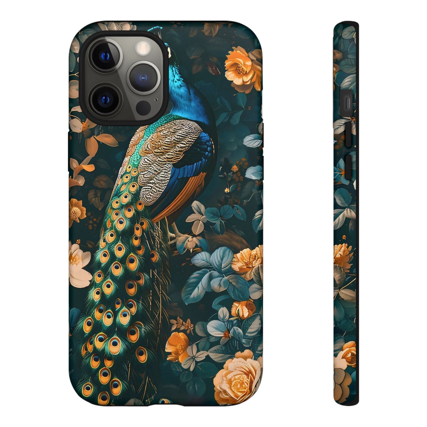Peacock Phone Case - Elegant Floral Design, Tough Case for Protection, Unique Gift for Nature Lovers, Stylish Accessory, Eco-Friendly