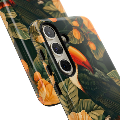 Tropical Toucan Phone Case, Exotic Bird Cover, Nature Lover Gift, Eco-Friendly Design, Customizable Tech Accessory