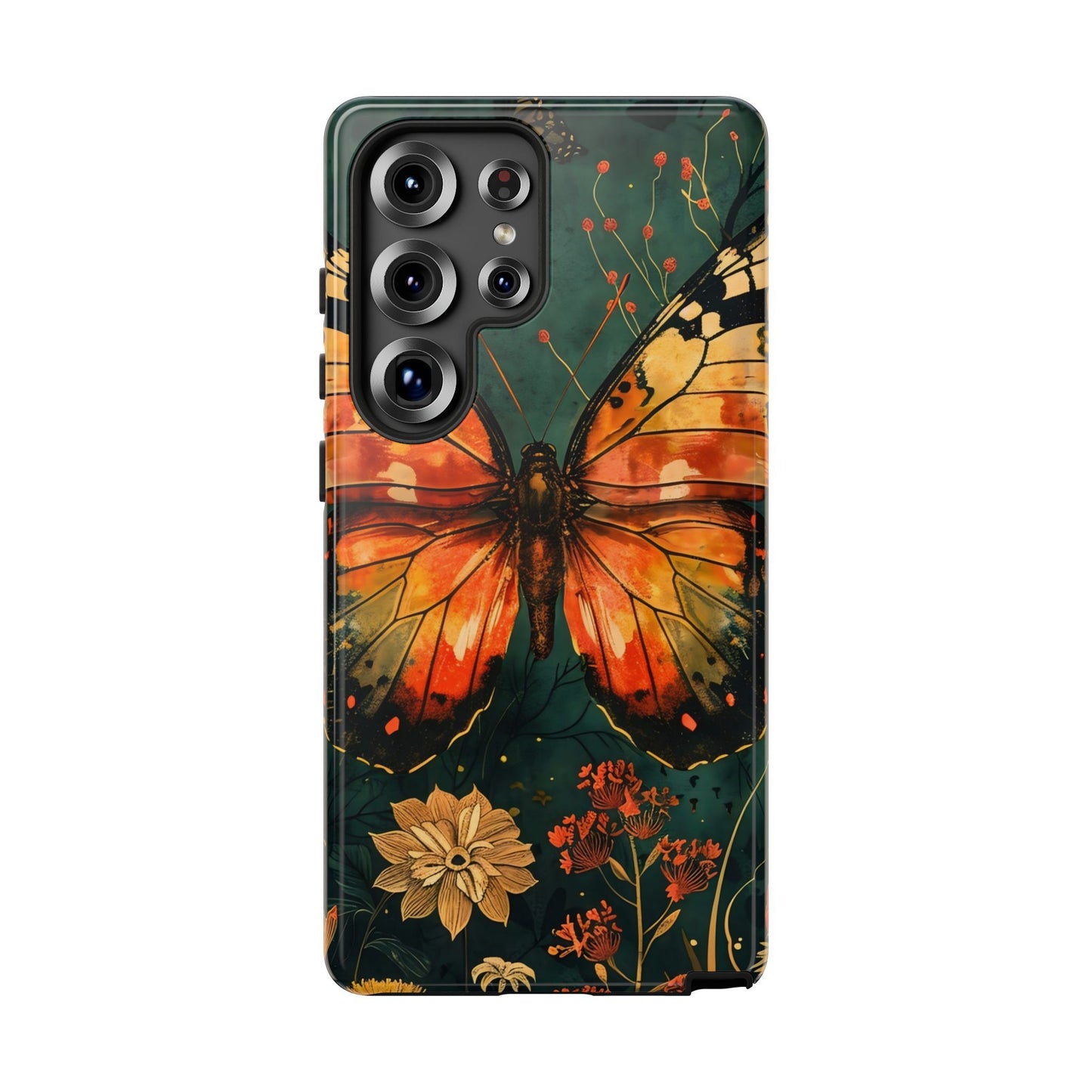 Butterfly Phone Case – Tough Cases for Nature Lovers, Floral Design, Butterfly Art, Unique Gift, Eco-Friendly Protection