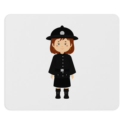 Cute Kid Police Officer Mouse Pad, Desk Accessory, Gift for Kids, Office Decor, Police Theme, Fun Workstation Decor