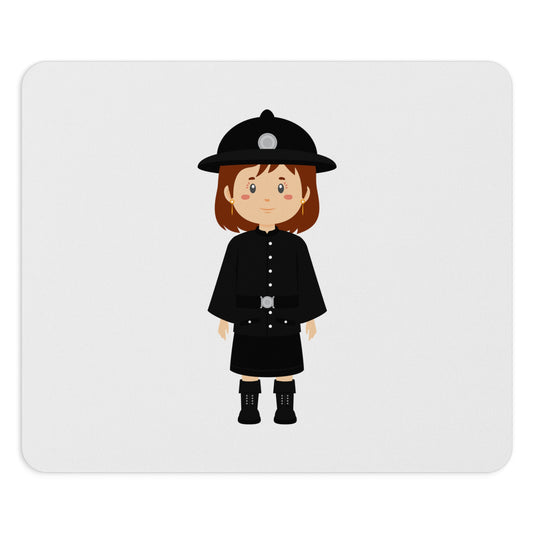 Cute Kid Police Officer Mouse Pad, Desk Accessory, Gift for Kids, Office Decor, Police Theme, Fun Workstation Decor