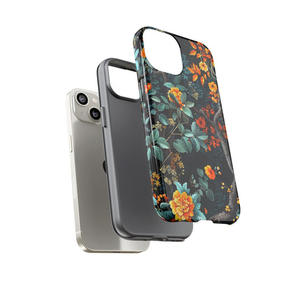 Floral Phone Case | Tough Cases, Protective Cover, Gift for Her, Autumn Vibes, Floral Phone Accessory, Unique Design