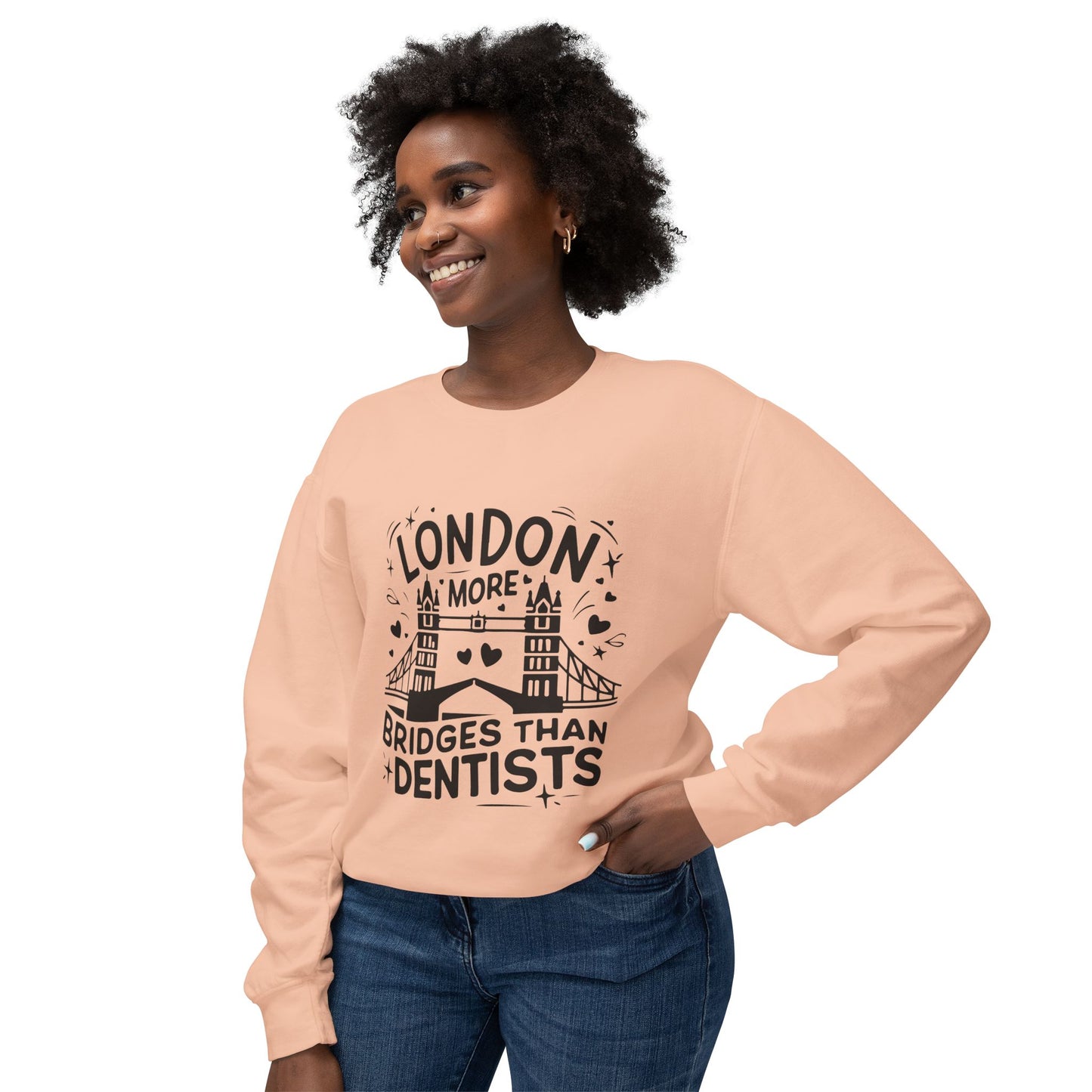 Unisex Lightweight Crewneck Sweatshirt - London is having more Bridges