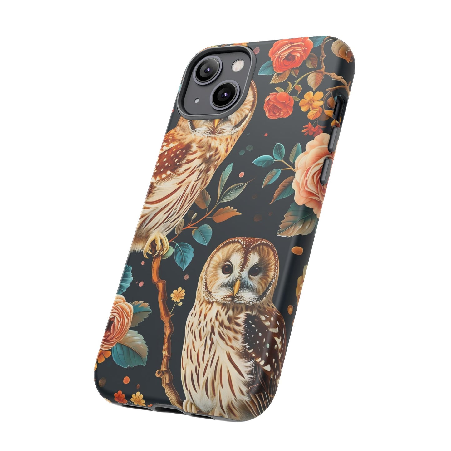 Owl Phone Case with Floral Design, Tough Phone Cover for Nature Lovers, Gift for Bird Enthusiasts, Stylish Protection for Smartphones, [...]