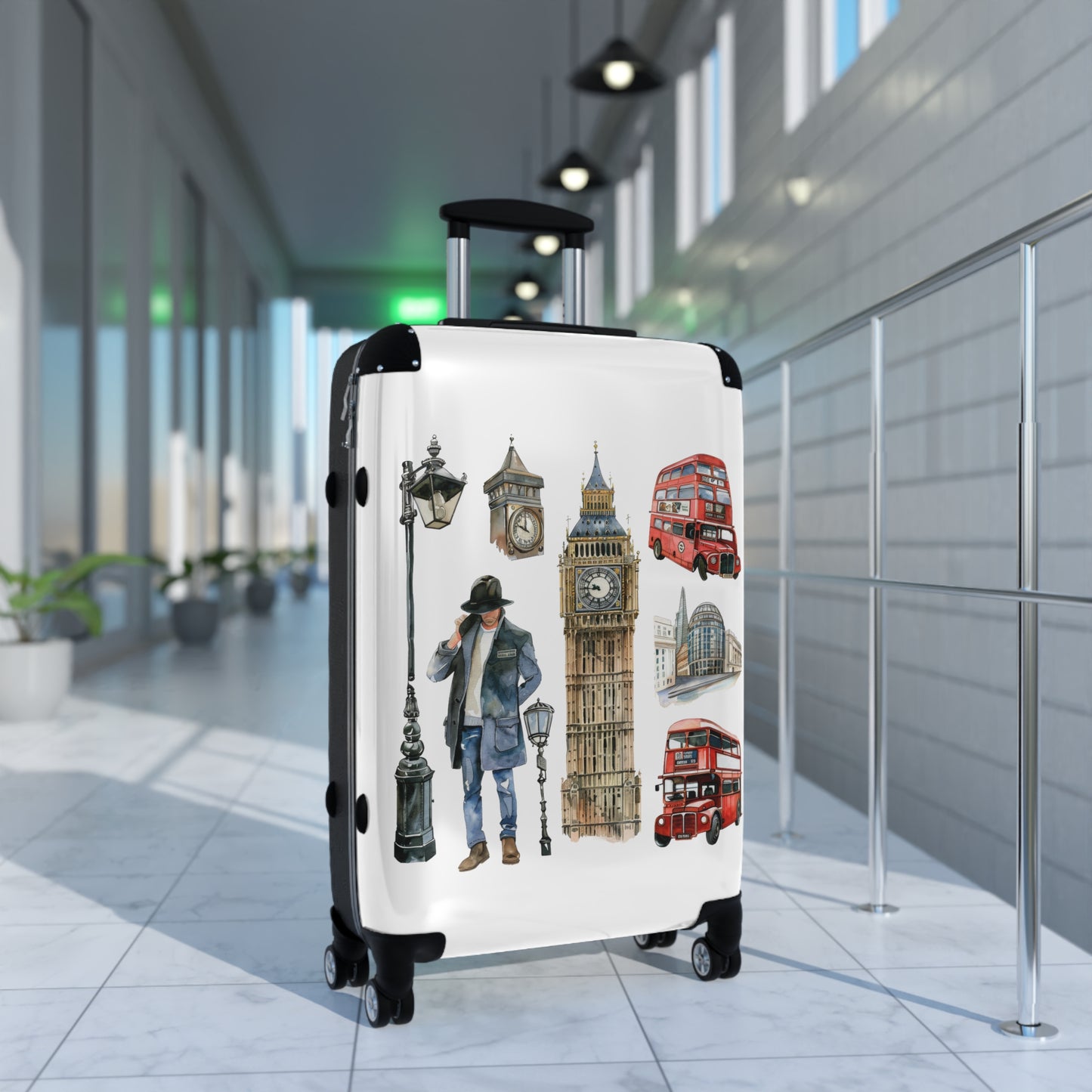 Scones & Tea Watercolor Suitcase
