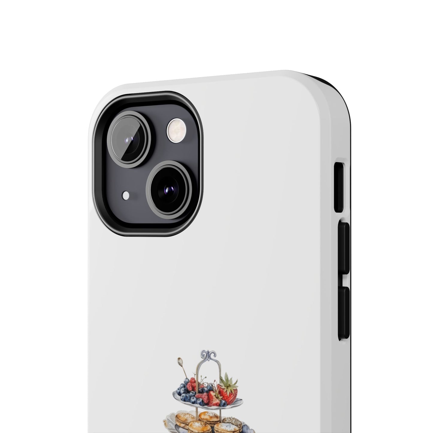 Vintage Tea Party Tough Phone Case - Durable Phone Protector with Charming Tea Set Design