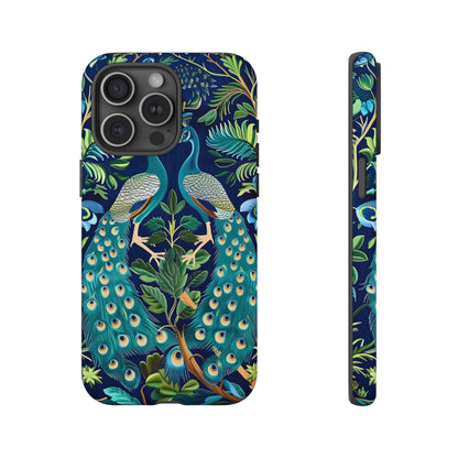 Peacock Tough Phone Case - Colorful Protective Cover, Nature Lover Gift, Stylish Accessory for Celebrations
