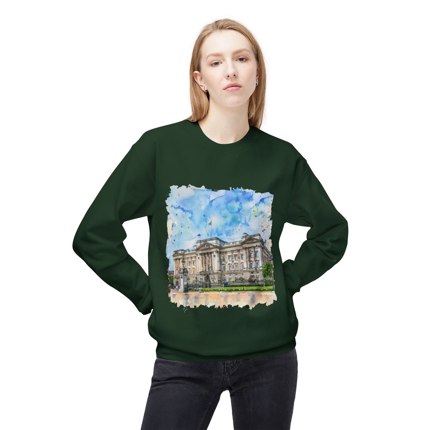 Unisex Midweight Softstyle Fleece Crewneck Sweatshirt - Scenic Landscapes and Breath-taking Natural Beauty