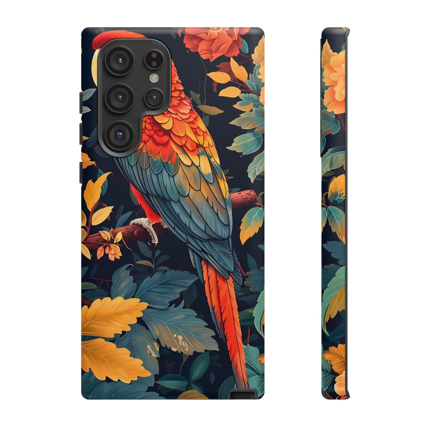 Vibrant Parrot Phone Case - Tough, Stylish, Nature-Inspired, Tropical, Wildlife, Perfect Gift, Summer Vibes