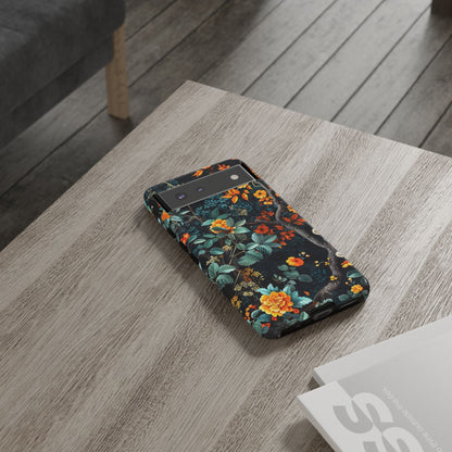 Floral Phone Case | Tough Cases, Protective Cover, Gift for Her, Autumn Vibes, Floral Phone Accessory, Unique Design