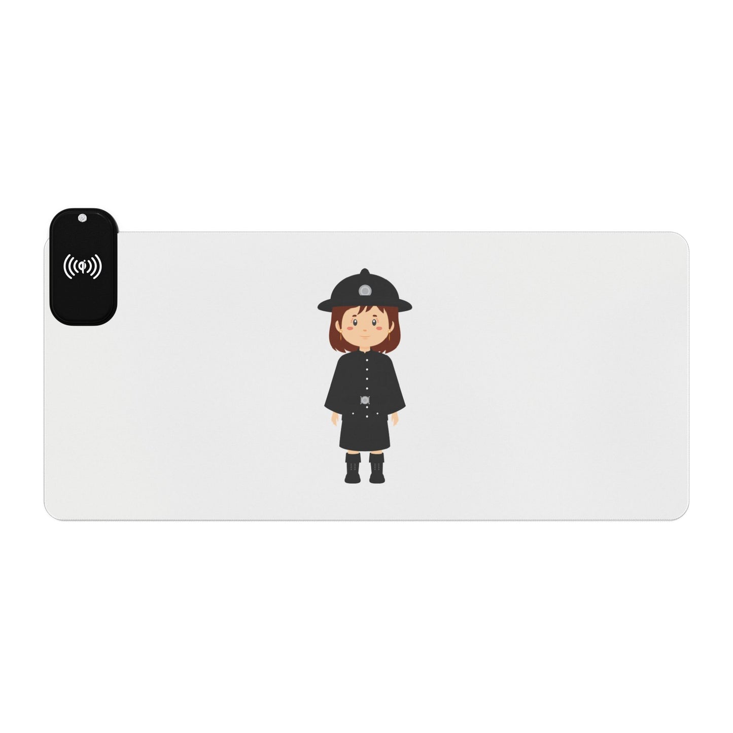 British Woman Guard - LED Gaming Mouse Pad with Wireless Charging, Perfect for Gamers, Home Office, Desk Accessories, Gift for Tech Enthusiasts, Unique Mousepads