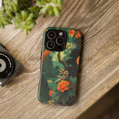 Tropical Phone Case - Colorful Floral Design, Phone Cover for Nature Lovers, Gift for Friends, iPhone & Android Compatible, Boho Style