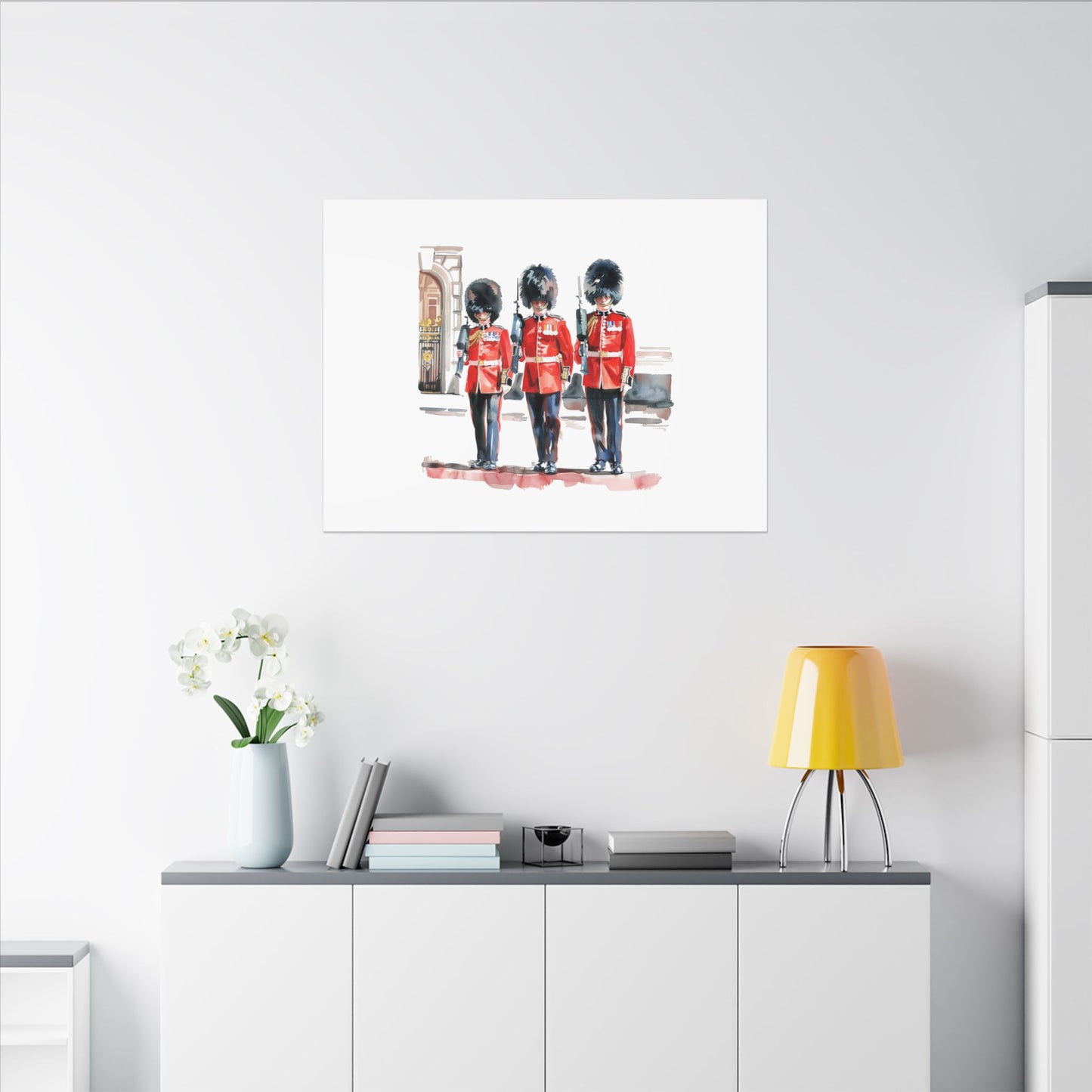 Royal Guards Canvas Print, British Wall Art, Home Decor, Unique Gift, London Culture