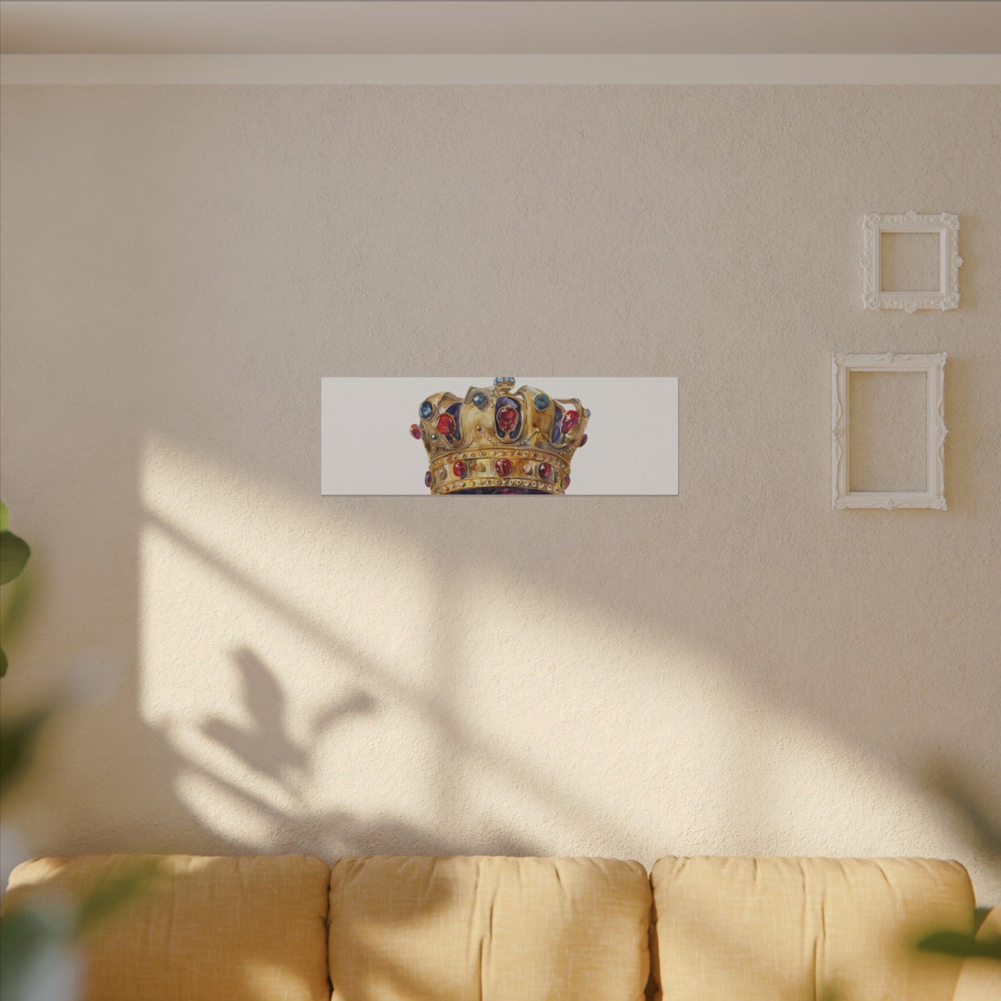 Crown Art Print, Royal Wall Decor, Matched for Home or Office, Gift for Art Lovers, Unique Royalty Artwork