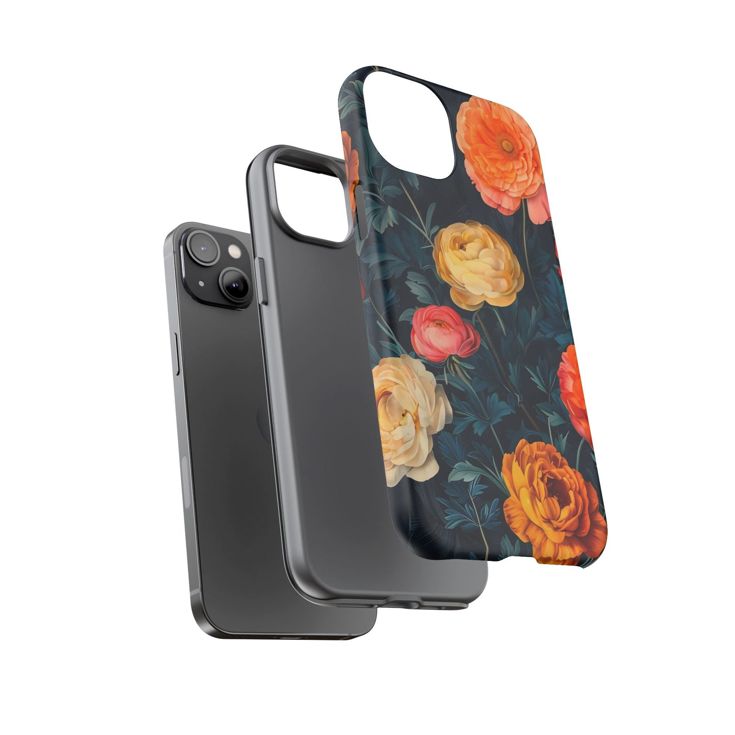 Floral Phone Case - Tough Cases, Stylish Protection, Gift for Flower Lovers, Customizable Cover, Floral Design Mobile Accessory