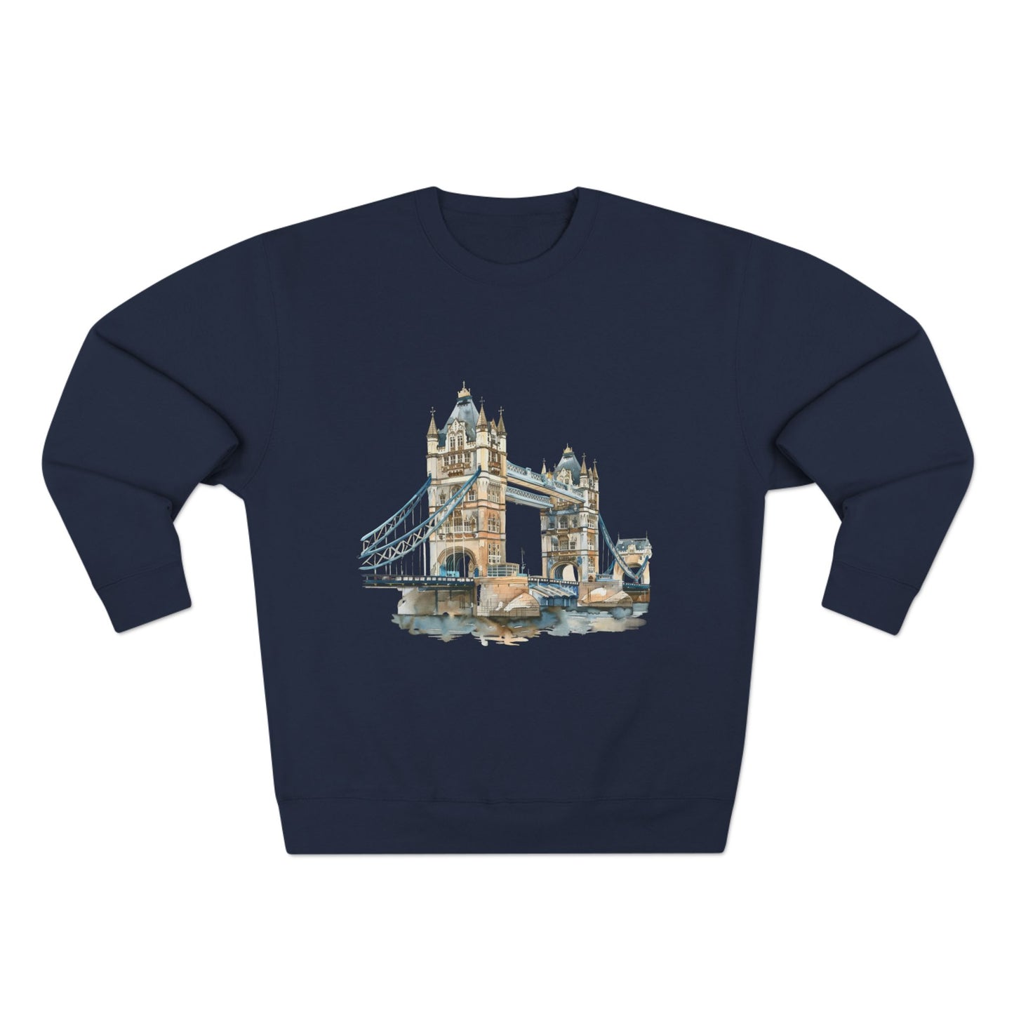 Unisex Crewneck Sweatshirt - London Bridge - Iconic Landmark and Historical Beauty
