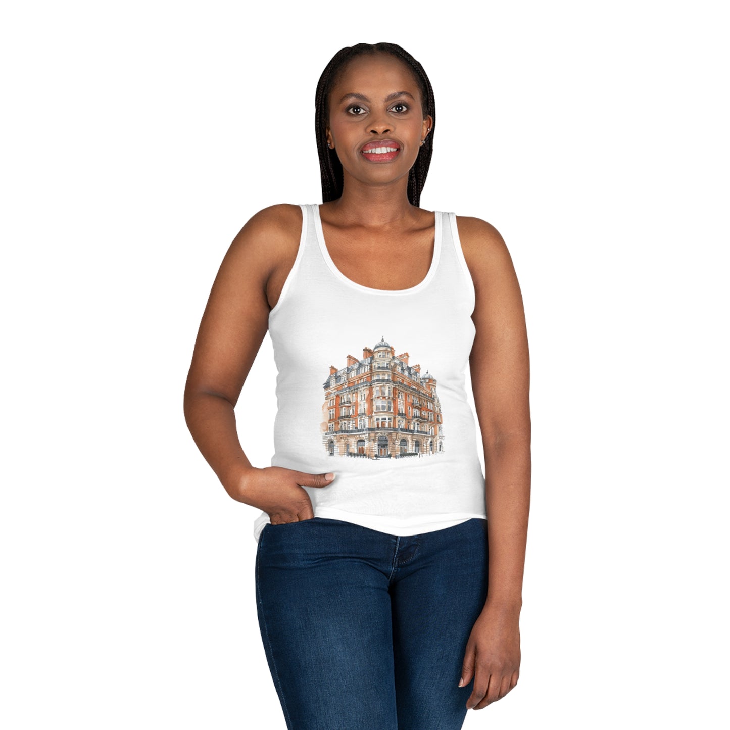 Women's Tank Top - Trendy Vintage Building