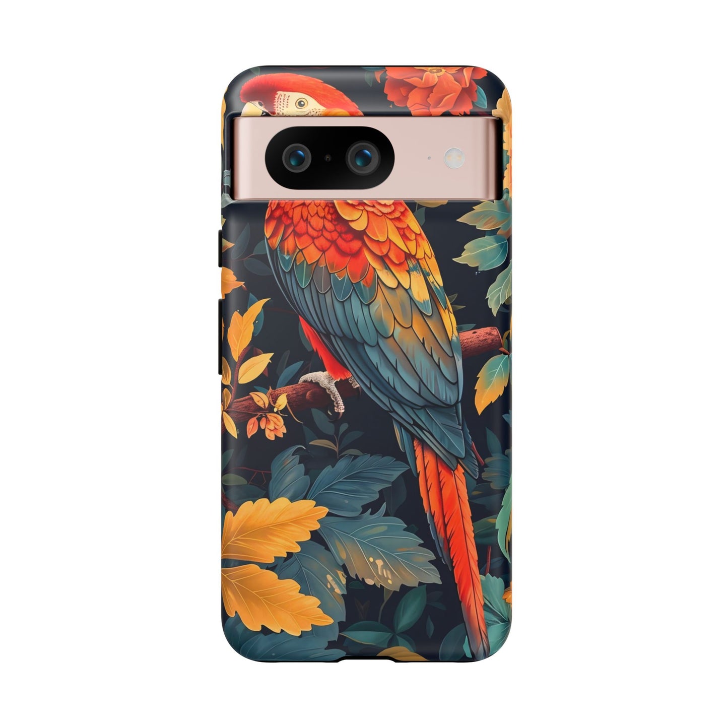 Vibrant Parrot Phone Case - Tough, Stylish, Nature-Inspired, Tropical, Wildlife, Perfect Gift, Summer Vibes