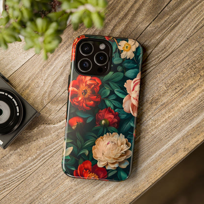 Floral Phone Case - Tough Cases, Vibrant Protection, Gift for Her, Cute Floral Design, Trendy Accessory, Perfect for Spring
