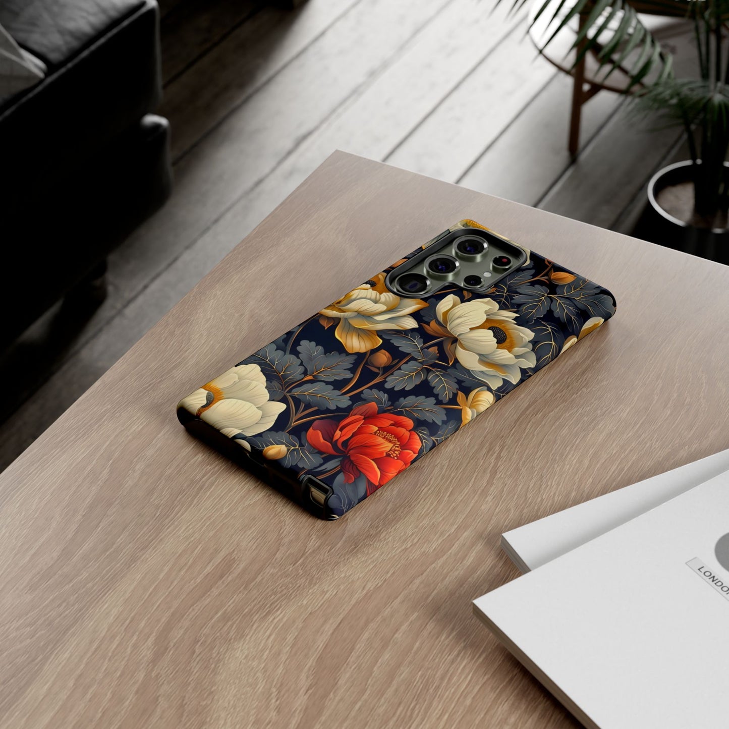Floral Phone Case - Tough Cases, Stylish Mobile Cover, Flower Design, Holiday Gift, Trendy Accessory, Eco-Friendly Case