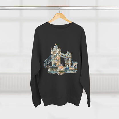 Unisex Crewneck Sweatshirt - London Bridge - Iconic Landmark and Historical Beauty