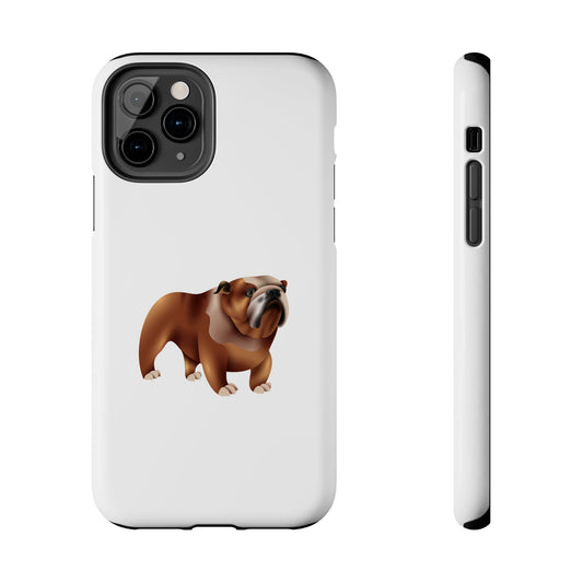 Bulldog Tough Phone Case, Durable Dog Lover Accessory, Pet-Themed Phone Cover, Unique Gift for Dog Owners, Cute Pet Cases